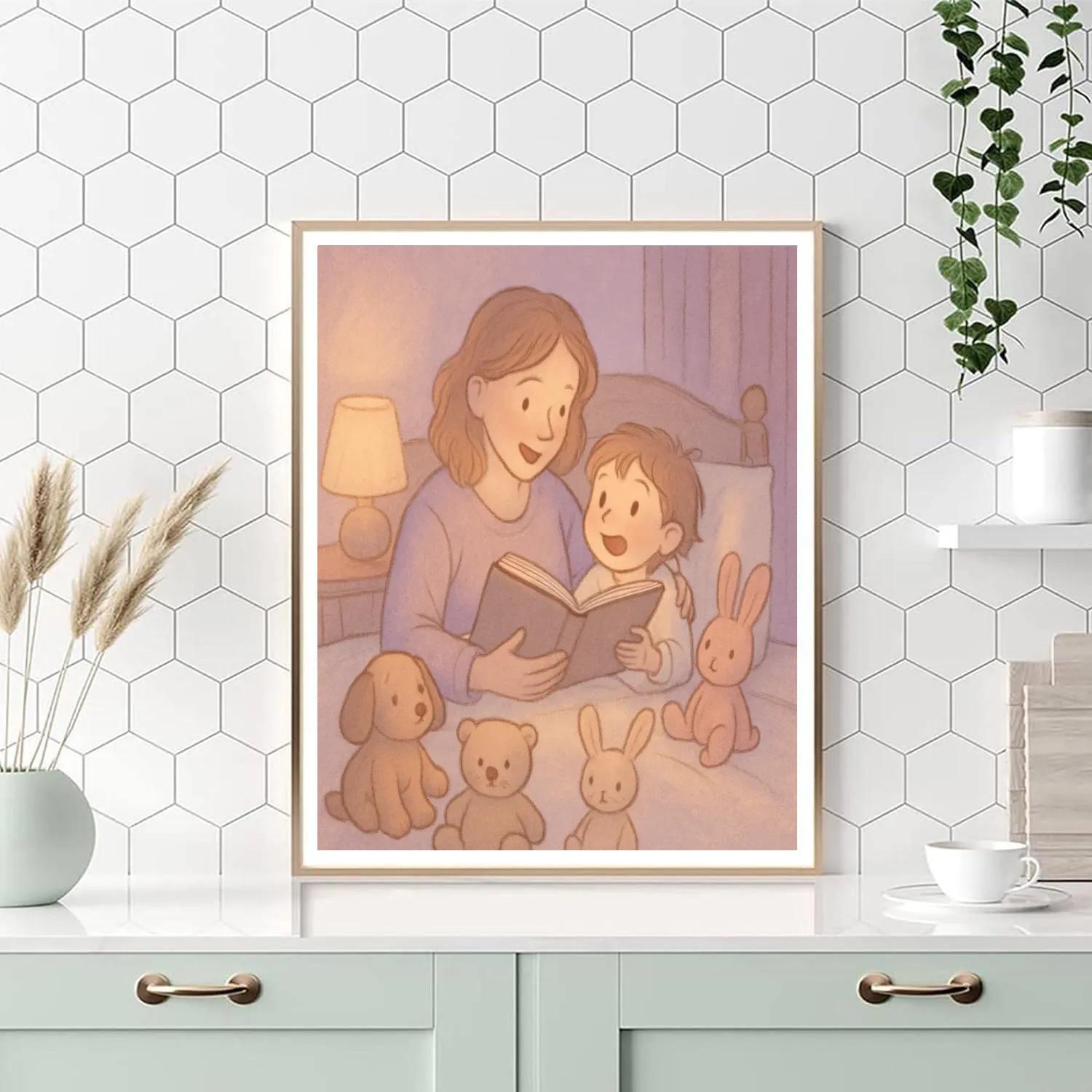 Bedtime Story Circle DIY paint by numbers