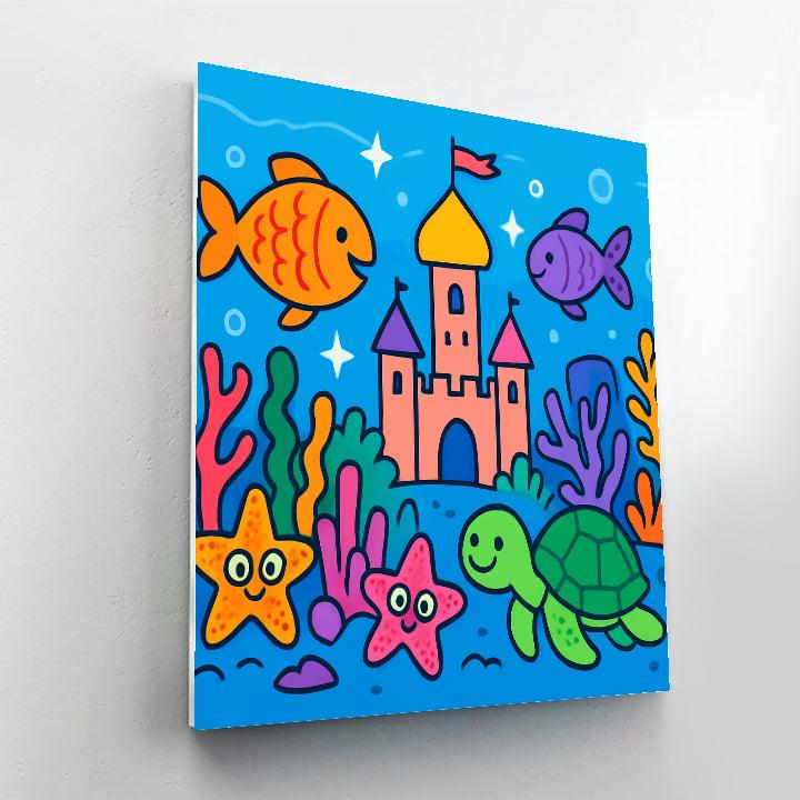 Magical Underwater Coral Kingdom paint by number