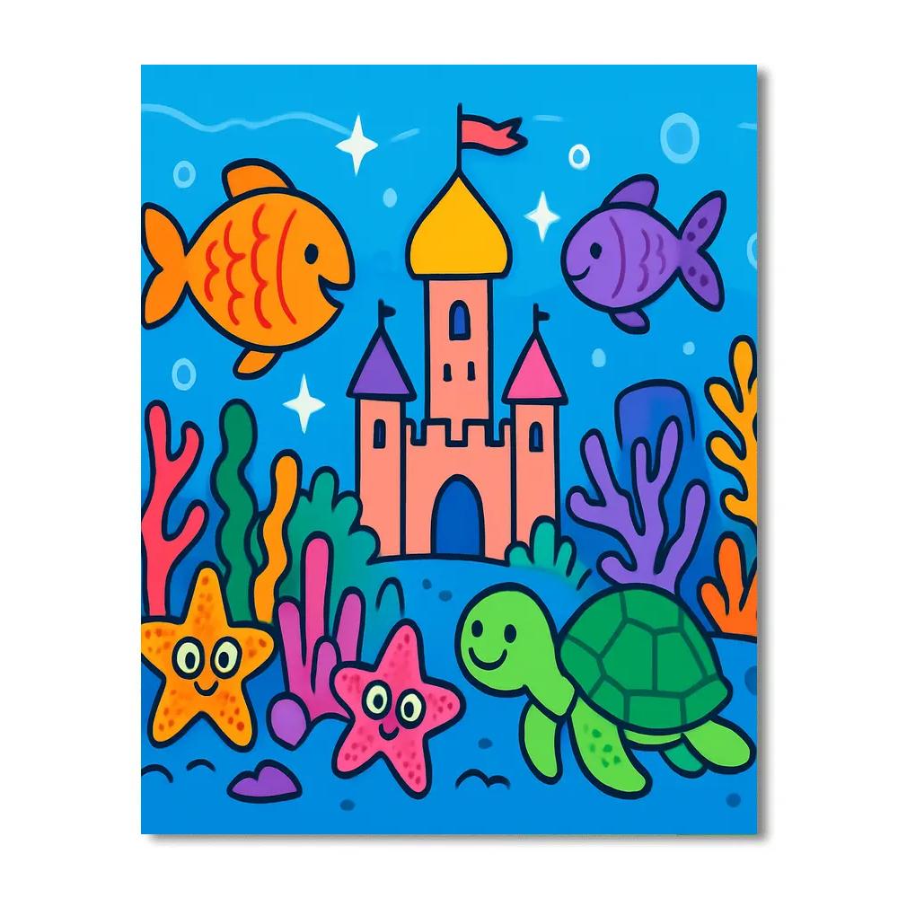 Magical Underwater Coral Kingdom paint by number