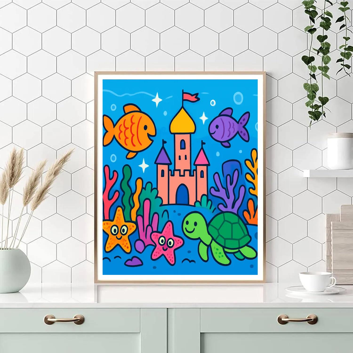 Magical Underwater Coral Kingdom paint by number