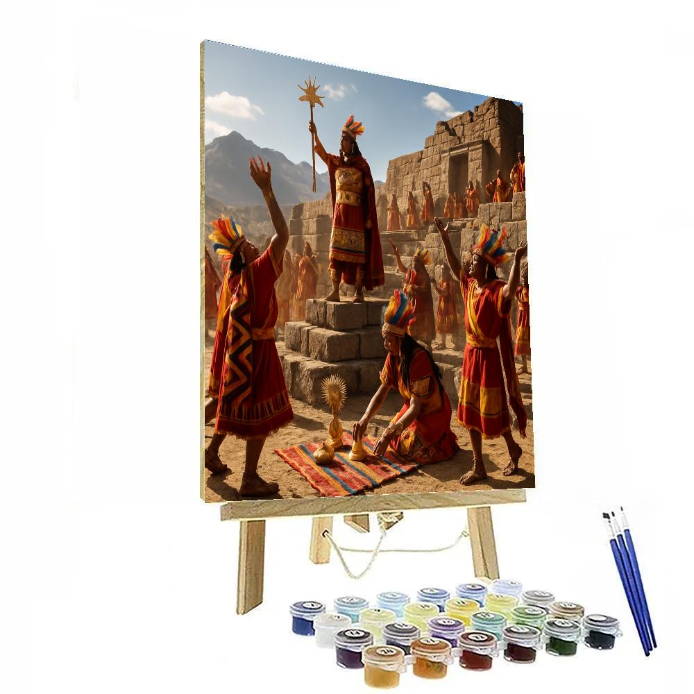 Inti Raymi Festival In Cusco Peru paint by number