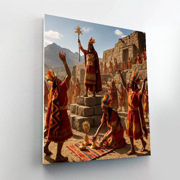 Inti Raymi Festival In Cusco Peru paint by number