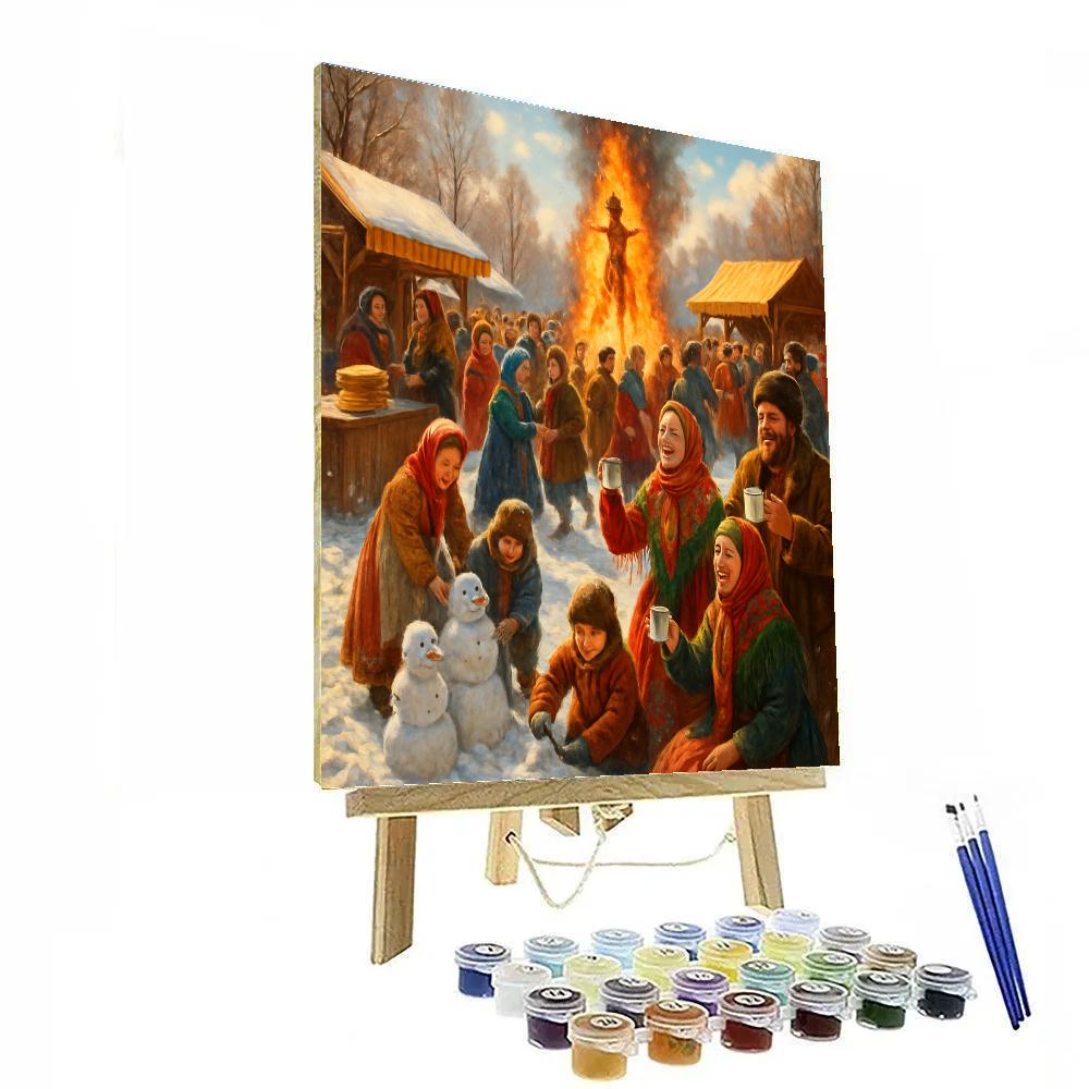 Maslenitsa Festival Celebration paint by numbers