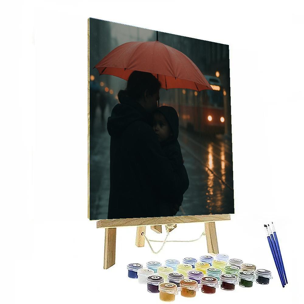 Shared Umbrella Commute Paint by numbers kits