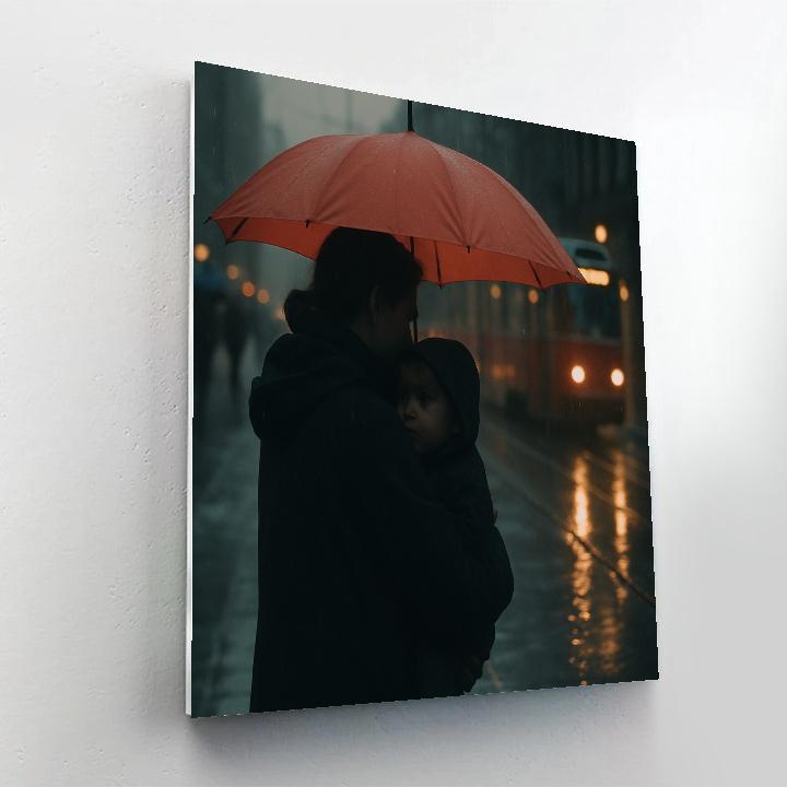 Shared Umbrella Commute Paint by numbers kits