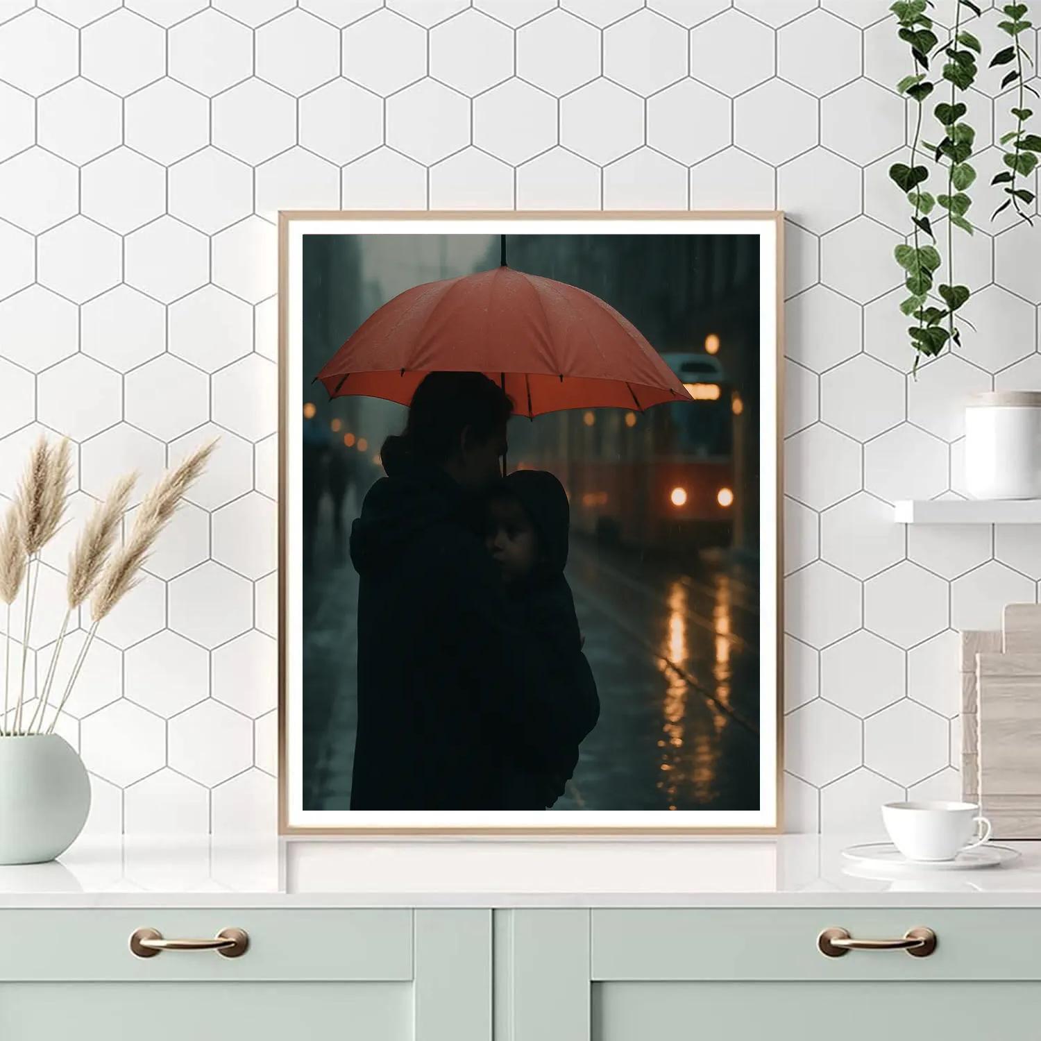 Shared Umbrella Commute Paint by numbers kits