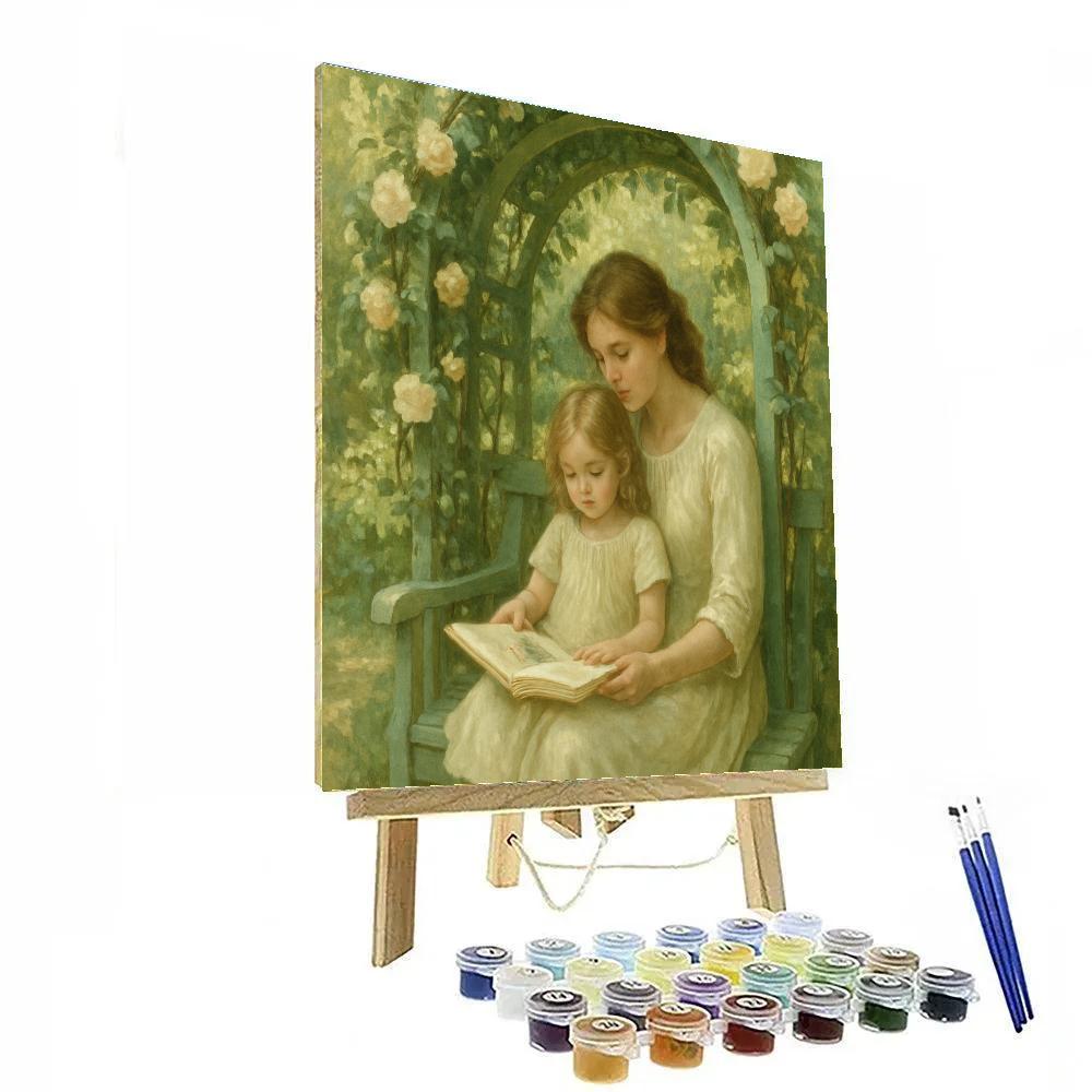 Quiet Garden Reading Paint by numbers kits