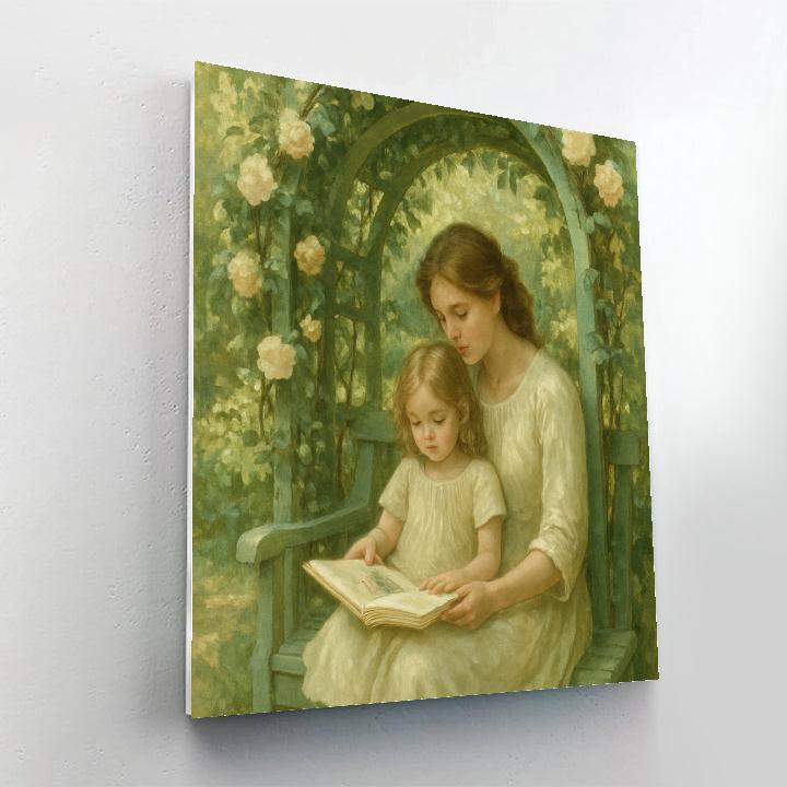 Quiet Garden Reading Paint by numbers kits