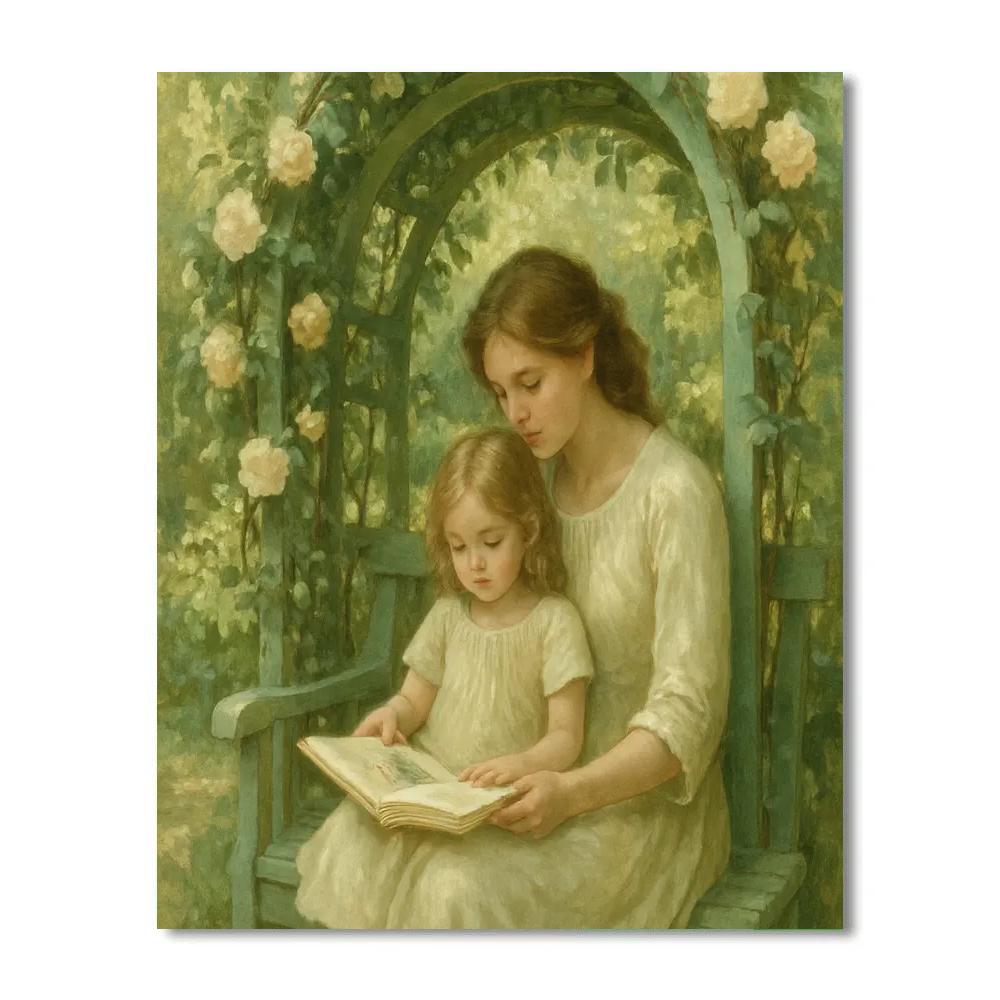 Quiet Garden Reading Paint by numbers kits