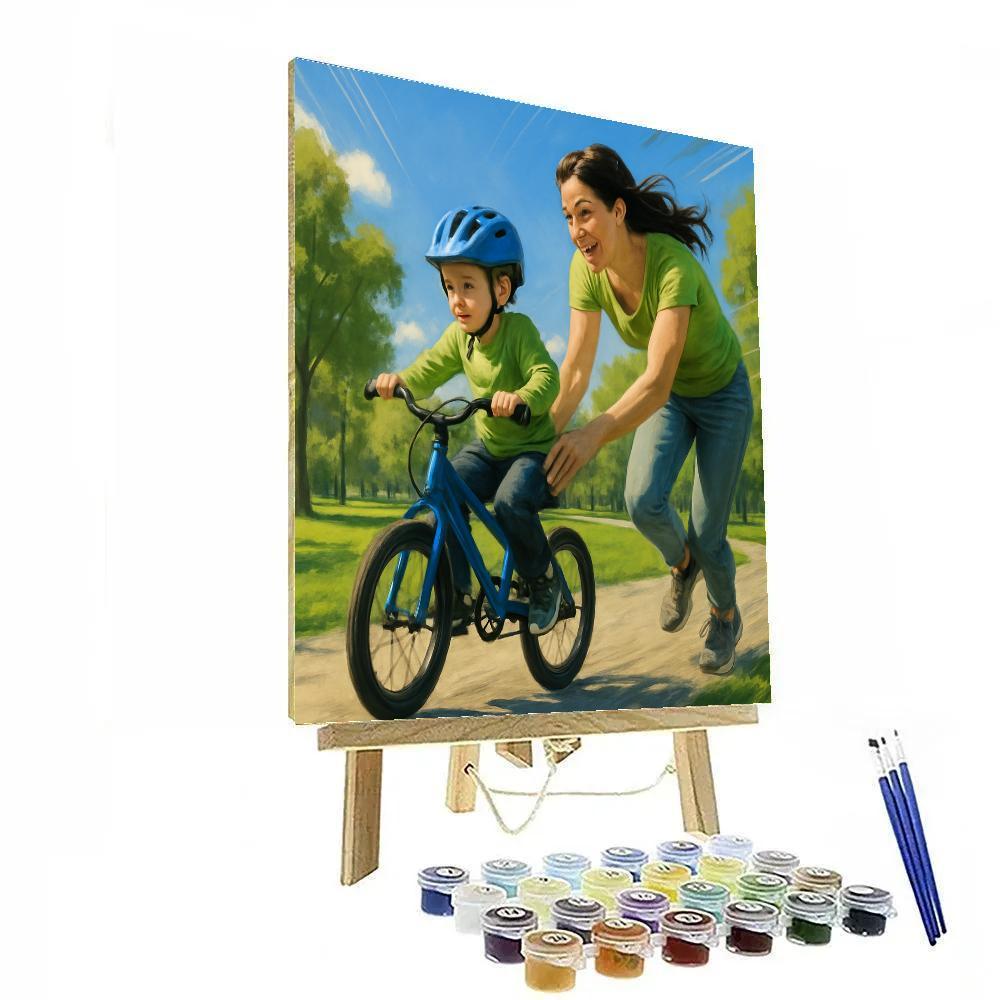 Bicycle Lessons painting number kit
