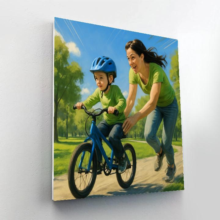 Bicycle Lessons painting number kit
