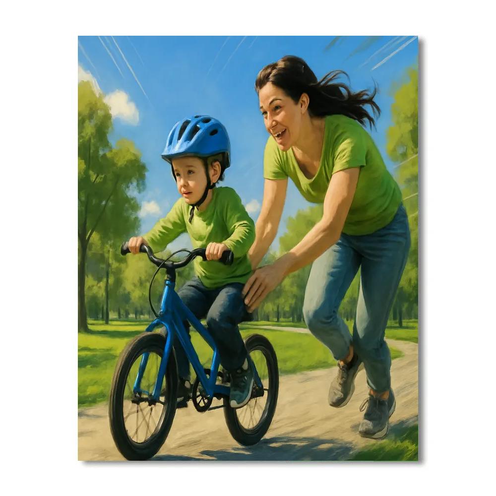 Bicycle Lessons painting number kit