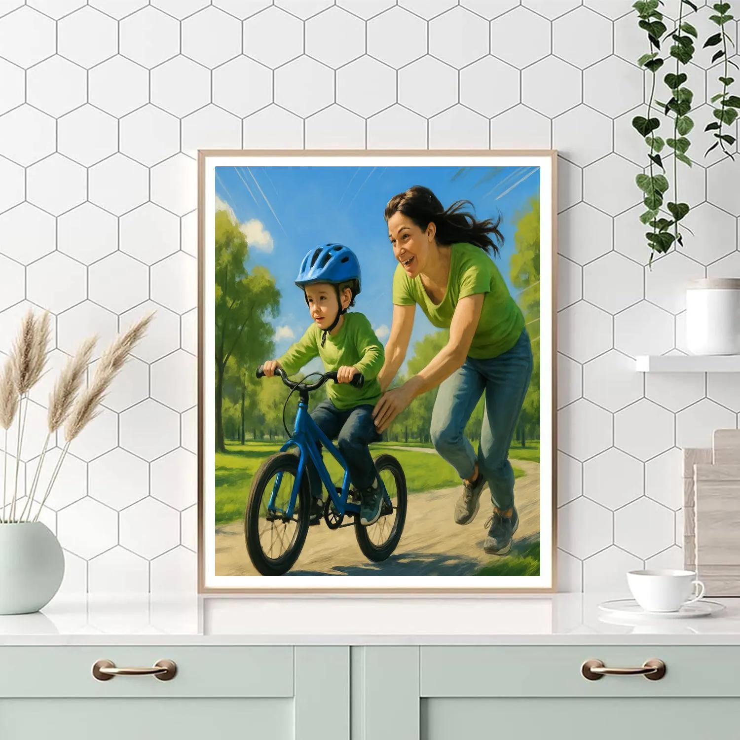 Bicycle Lessons painting number kit
