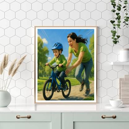 Bicycle Lessons painting number kit