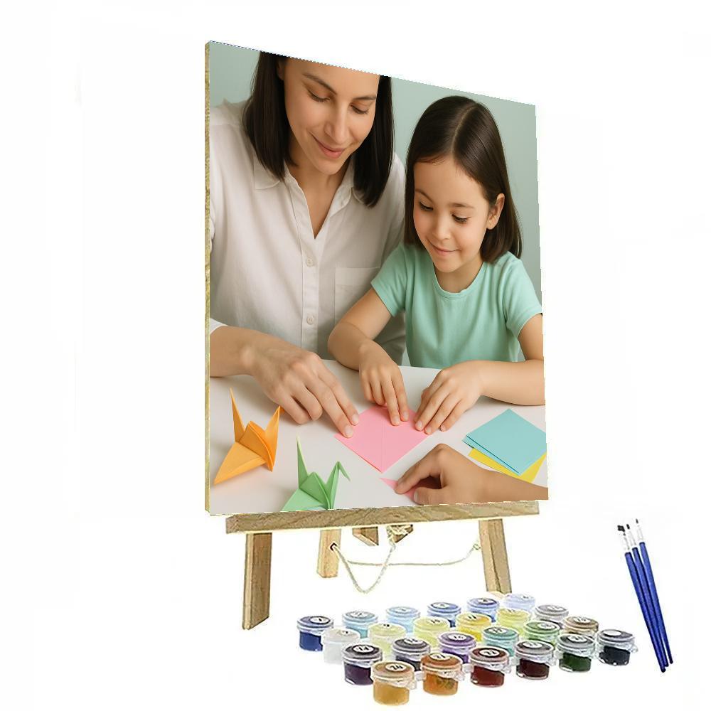 Origami Bonding Session paint by color