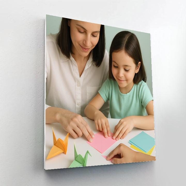 Origami Bonding Session paint by color