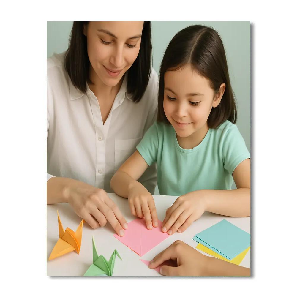 Origami Bonding Session paint by color