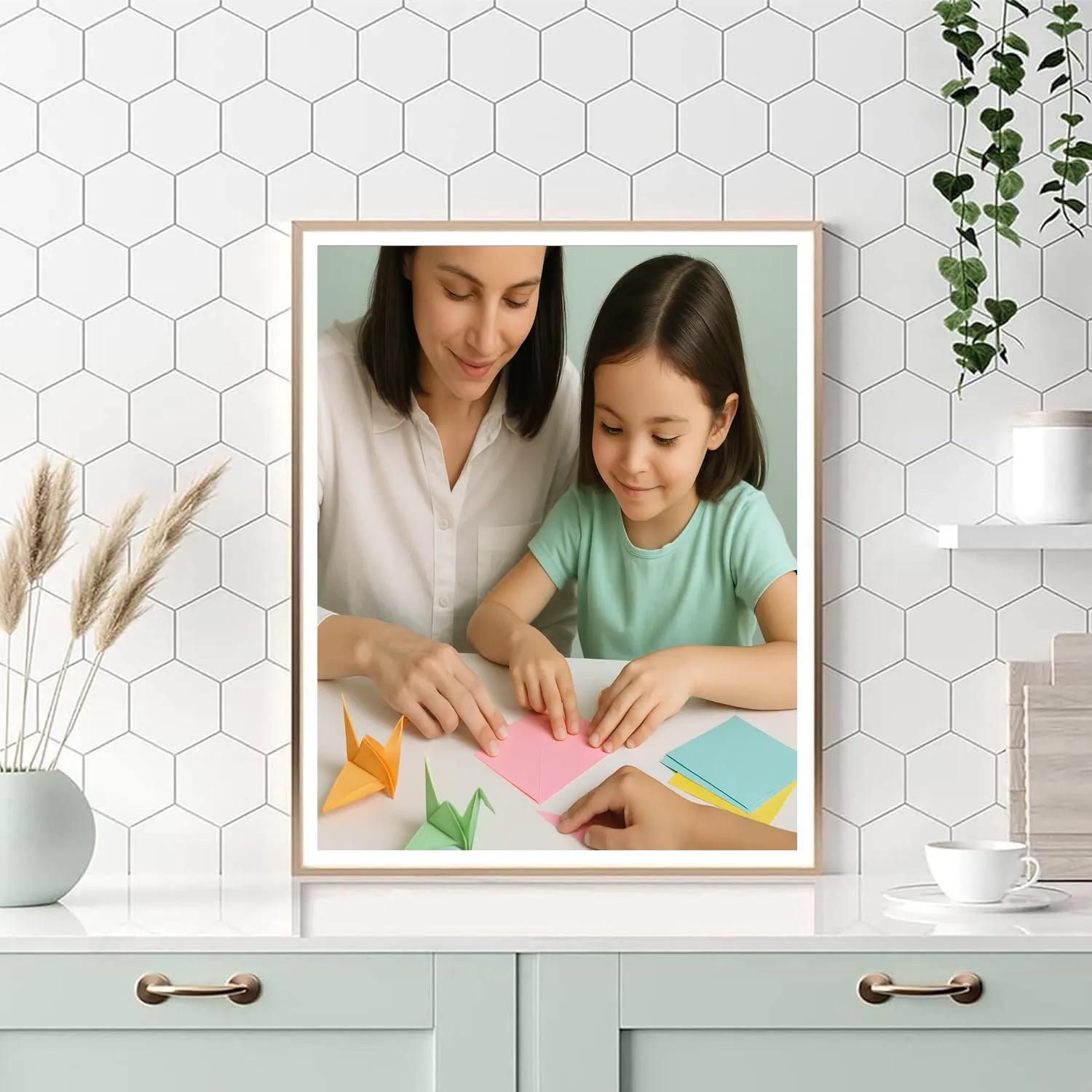 Origami Bonding Session paint by color