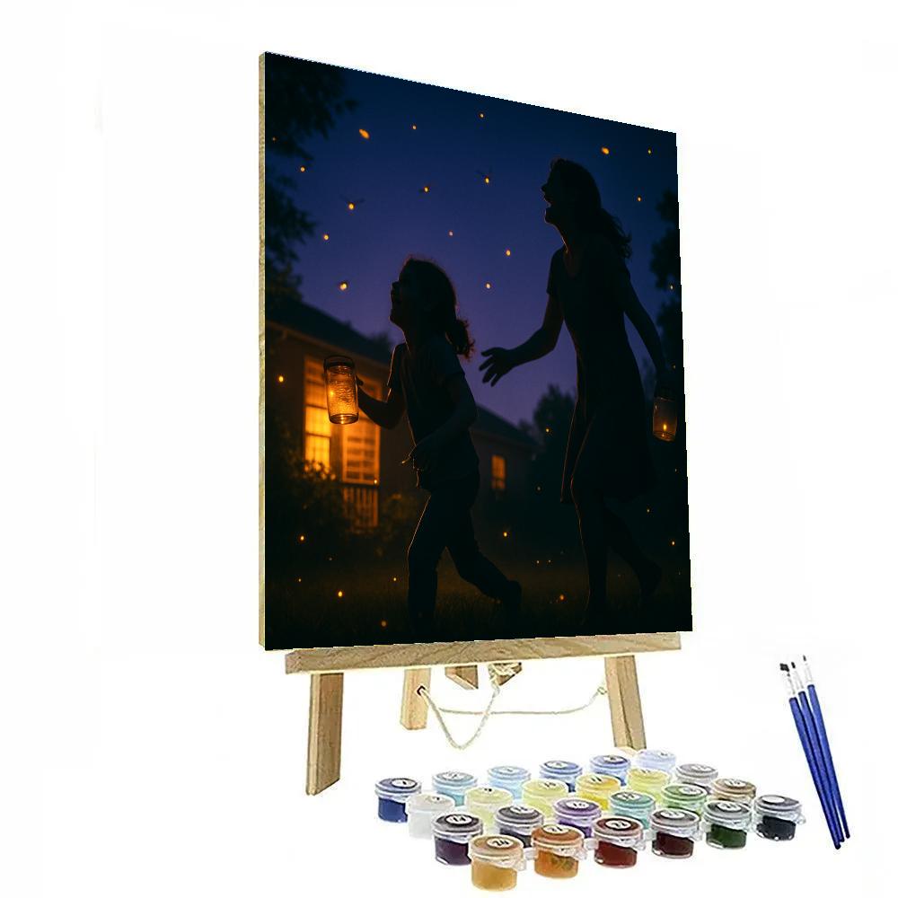 Firefly Evening paint by number