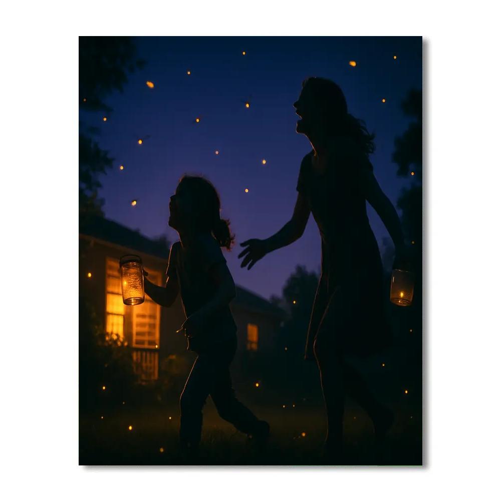 Firefly Evening paint by number