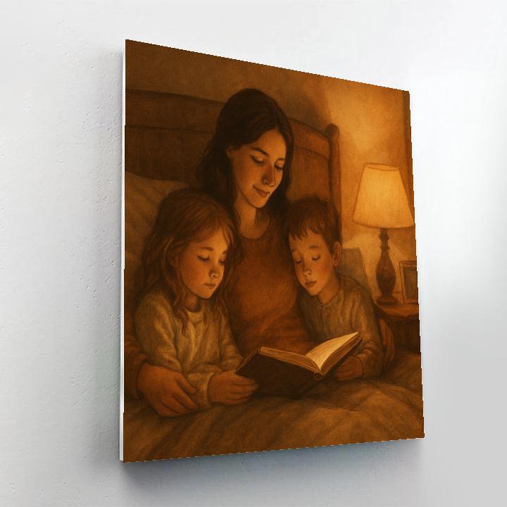 Sibling Shared Story DIY paint by numbers