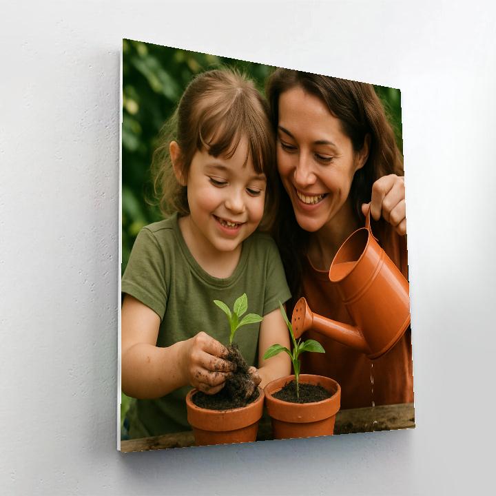 Backyard Garden Planting DIY paint by numbers