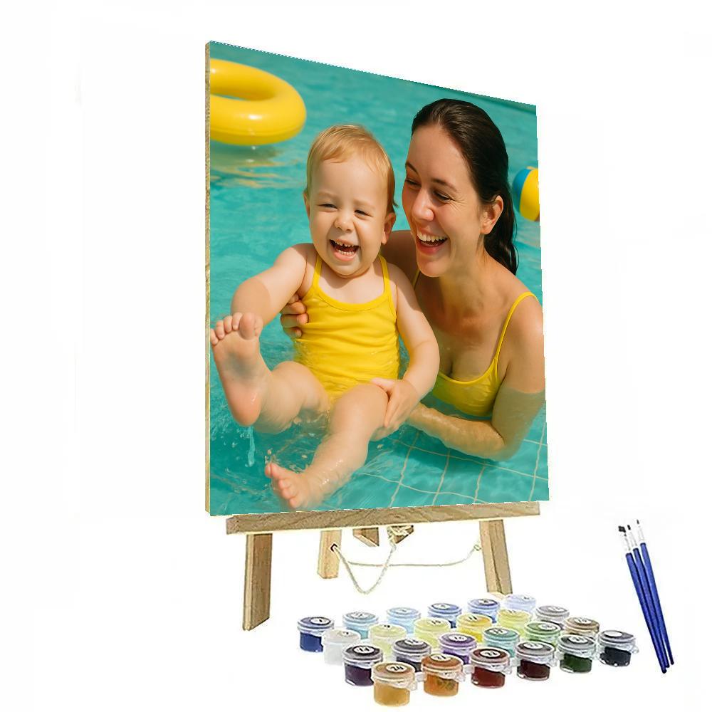 Learning To Swim Together Paint by numbers art