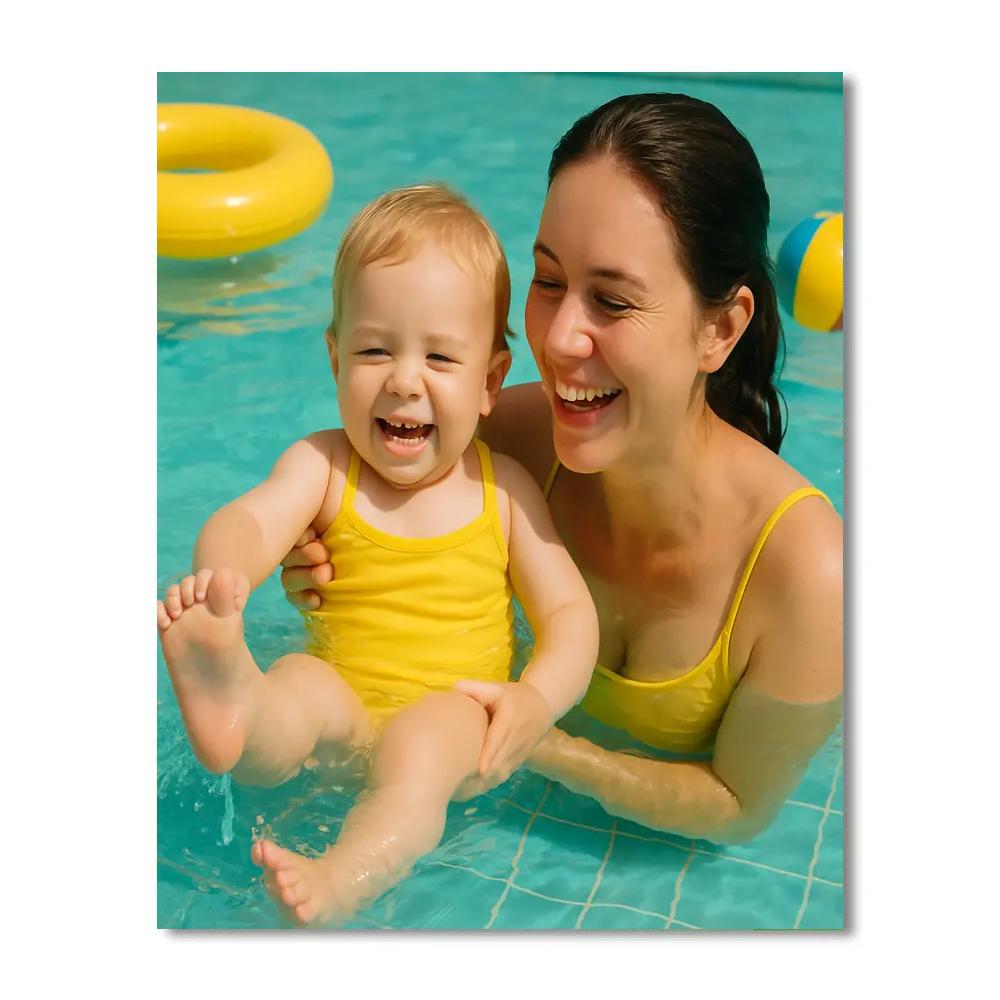 Learning To Swim Together Paint by numbers art