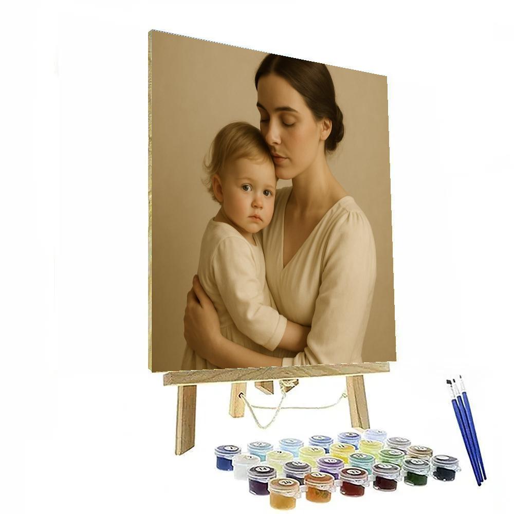 Sunlit Portrait In Studio DIY paint by numbers