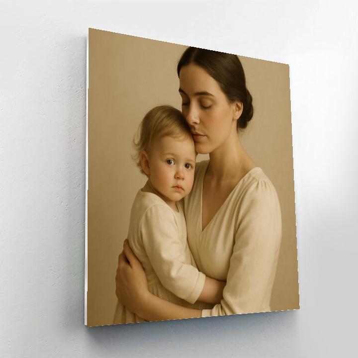 Sunlit Portrait In Studio DIY paint by numbers