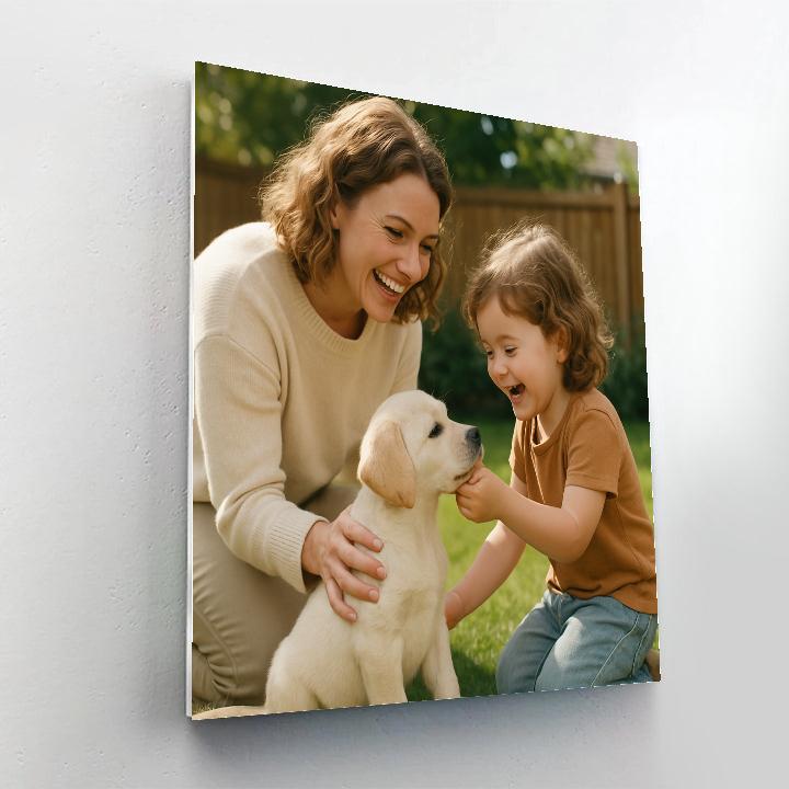 Puppy Introduction Number painting