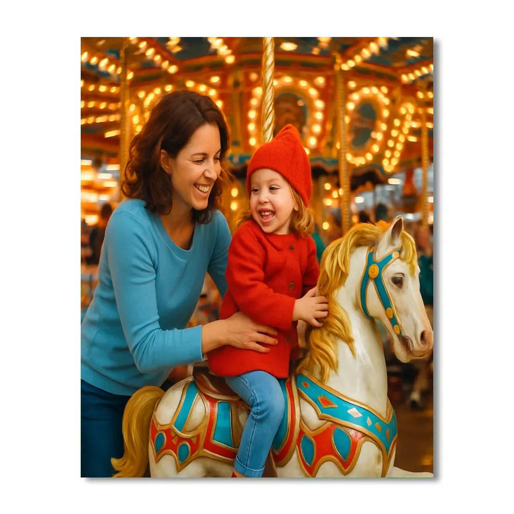 Festival Carousel Wonder paint by color