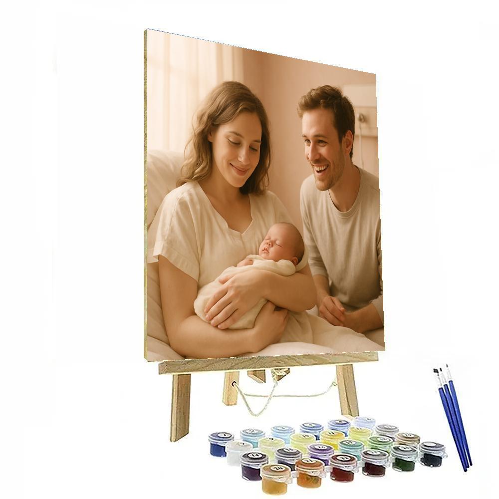 Quiet Hospital Newborn Meeting painting number kit