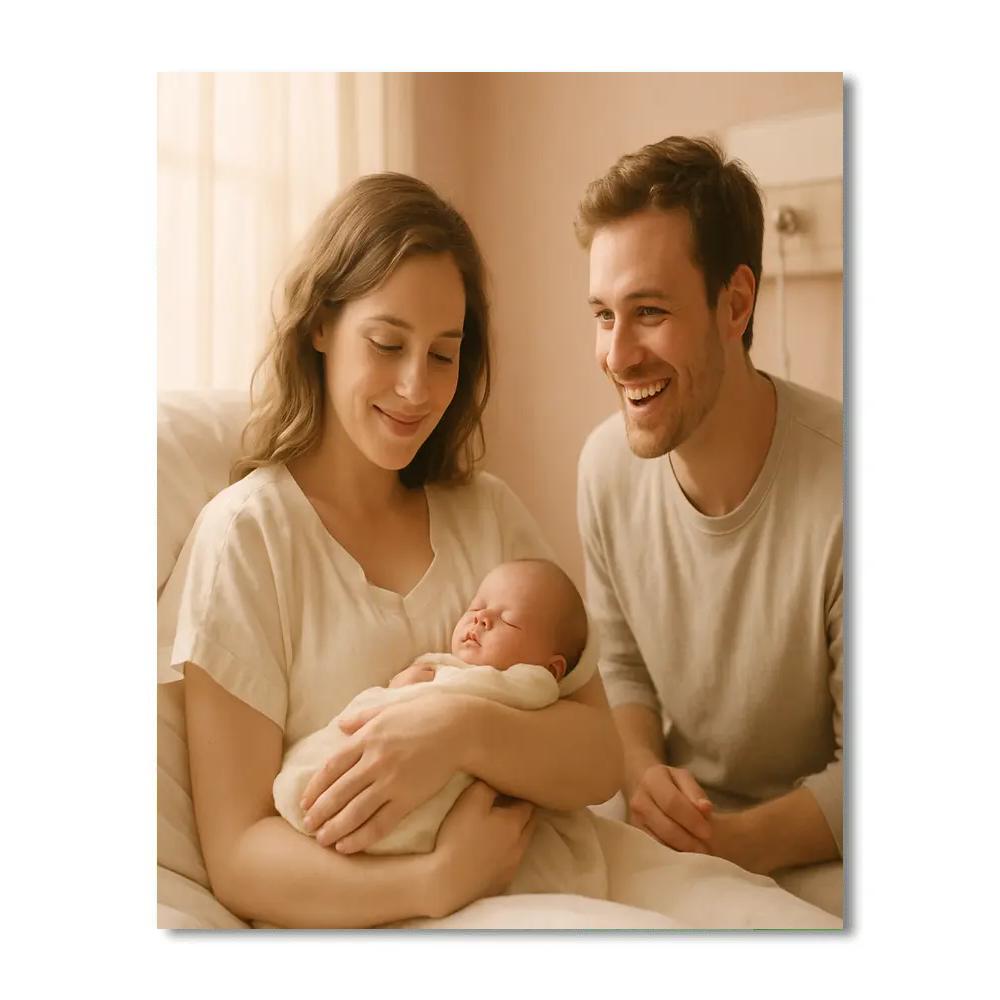 Quiet Hospital Newborn Meeting painting number kit