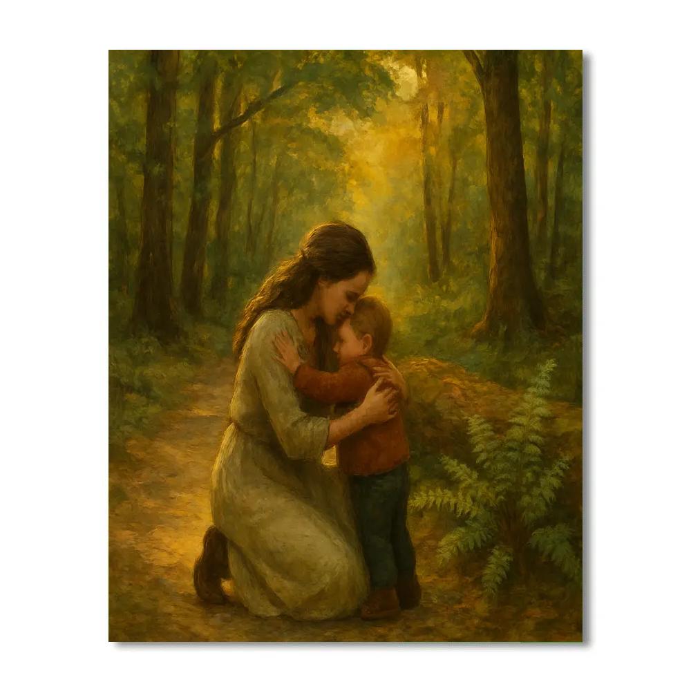 Forest Hug Trail paint by color