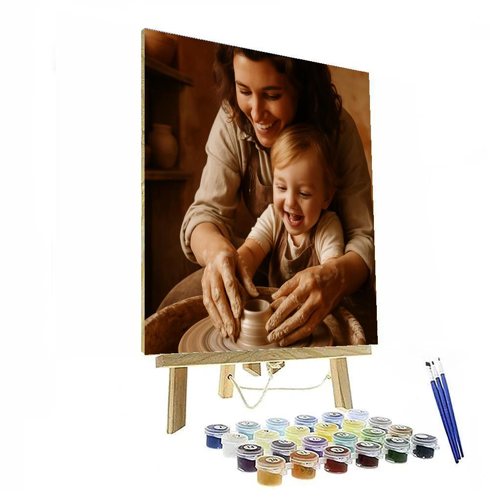 Tiny Hands Pottery paint by color