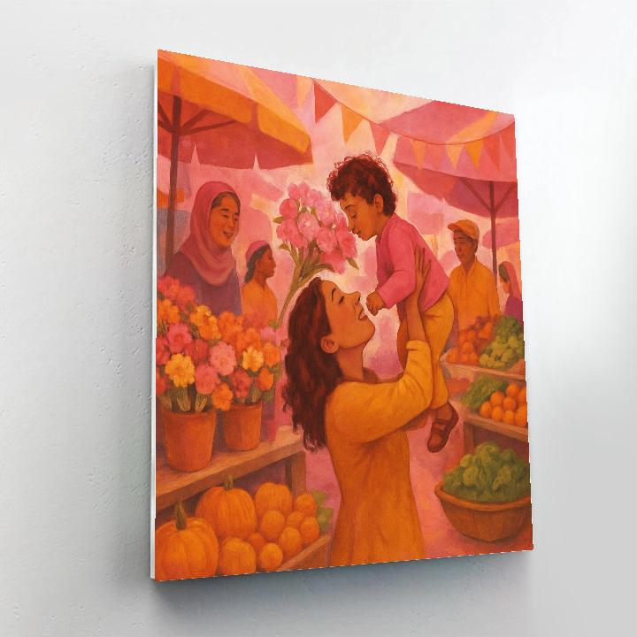 Morning Market Flower Choice paint by numbers