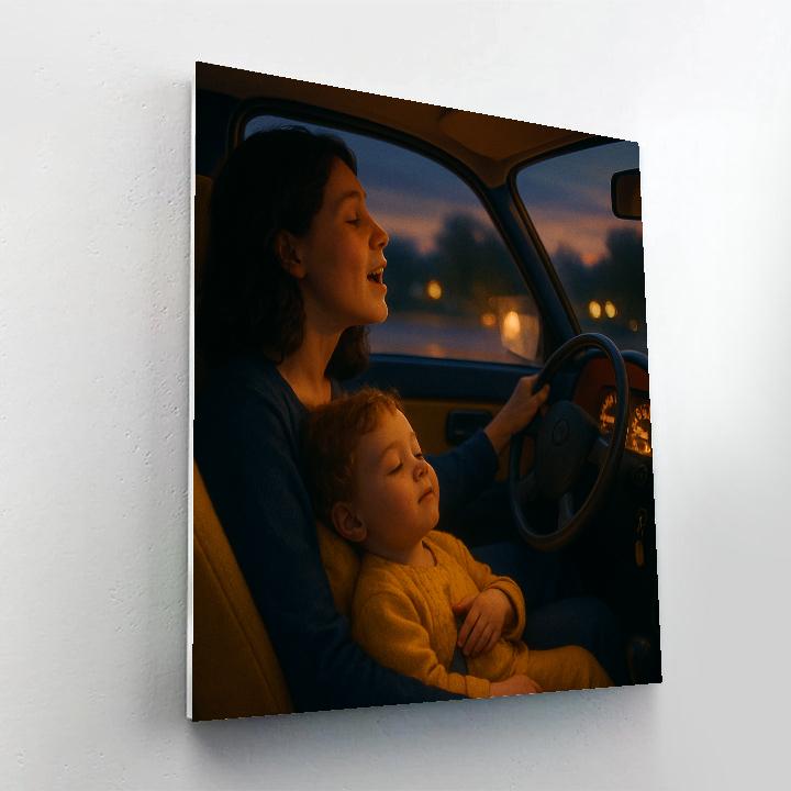 Quiet Car Ride Singalong paint by color