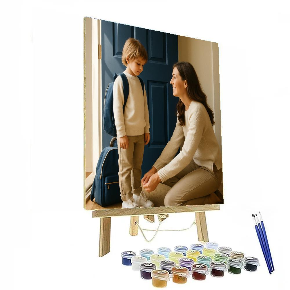 First Day School Sendoff paint by number