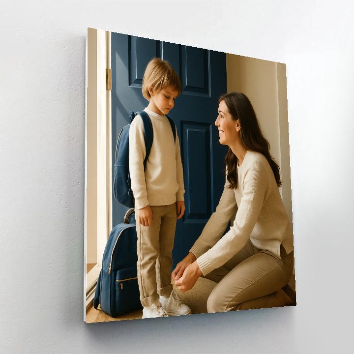 First Day School Sendoff paint by number