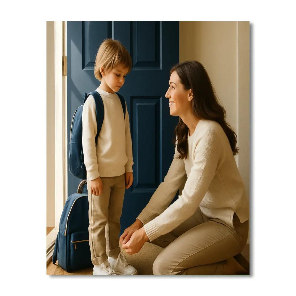 First Day School Sendoff paint by number