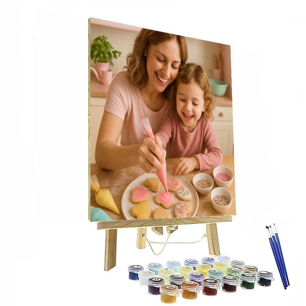 Kitchen Cookie Decorating paint by numbers