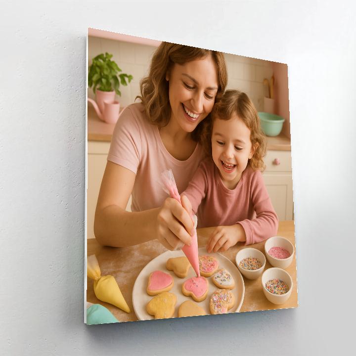 Kitchen Cookie Decorating paint by numbers