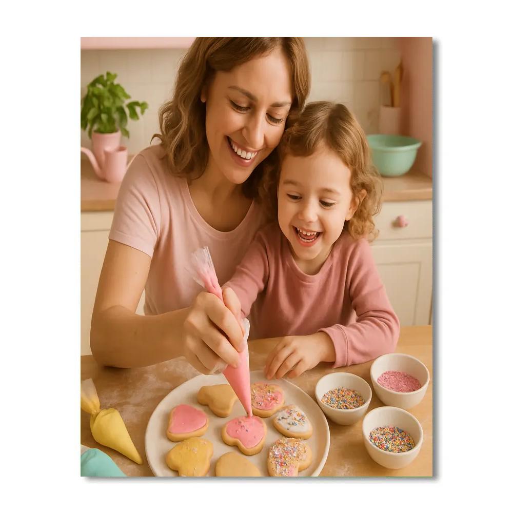 Kitchen Cookie Decorating paint by numbers