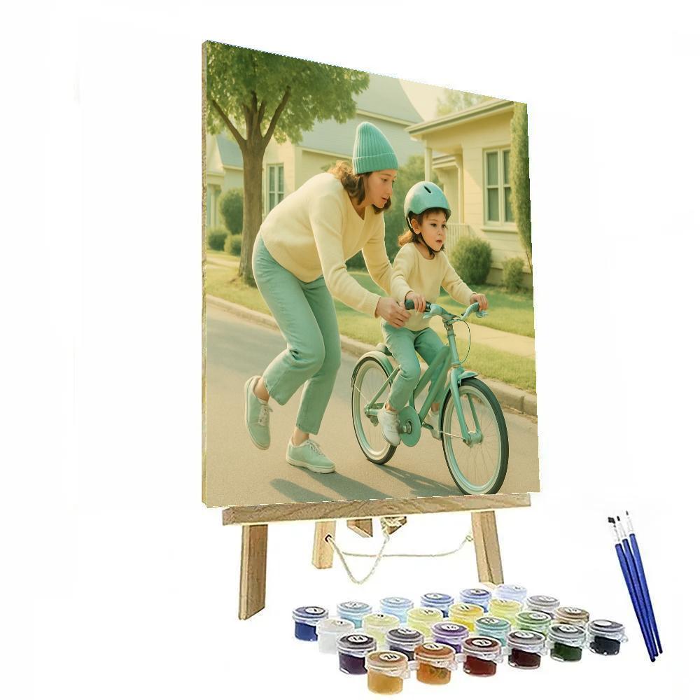 Bicycle Balance Lesson Number painting