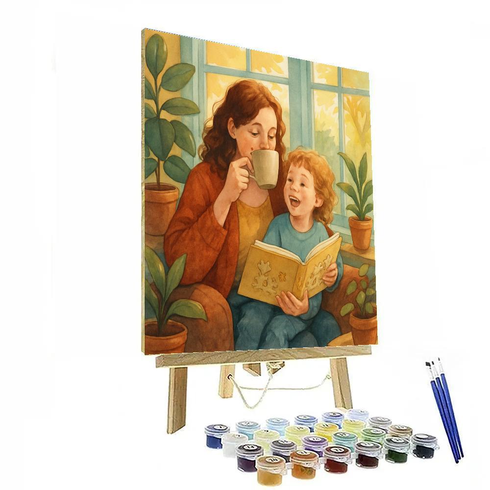 Sunroom Tea And Tales Paint by numbers art