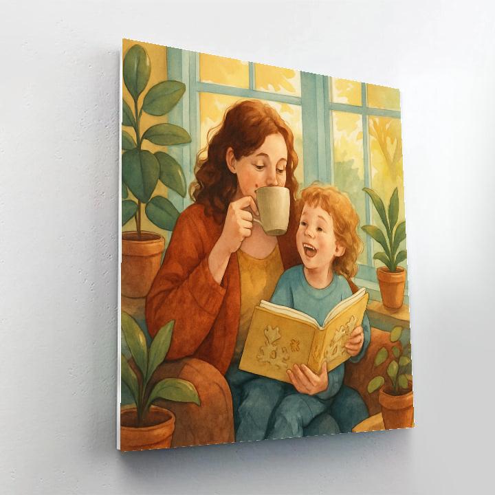 Sunroom Tea And Tales Paint by numbers art