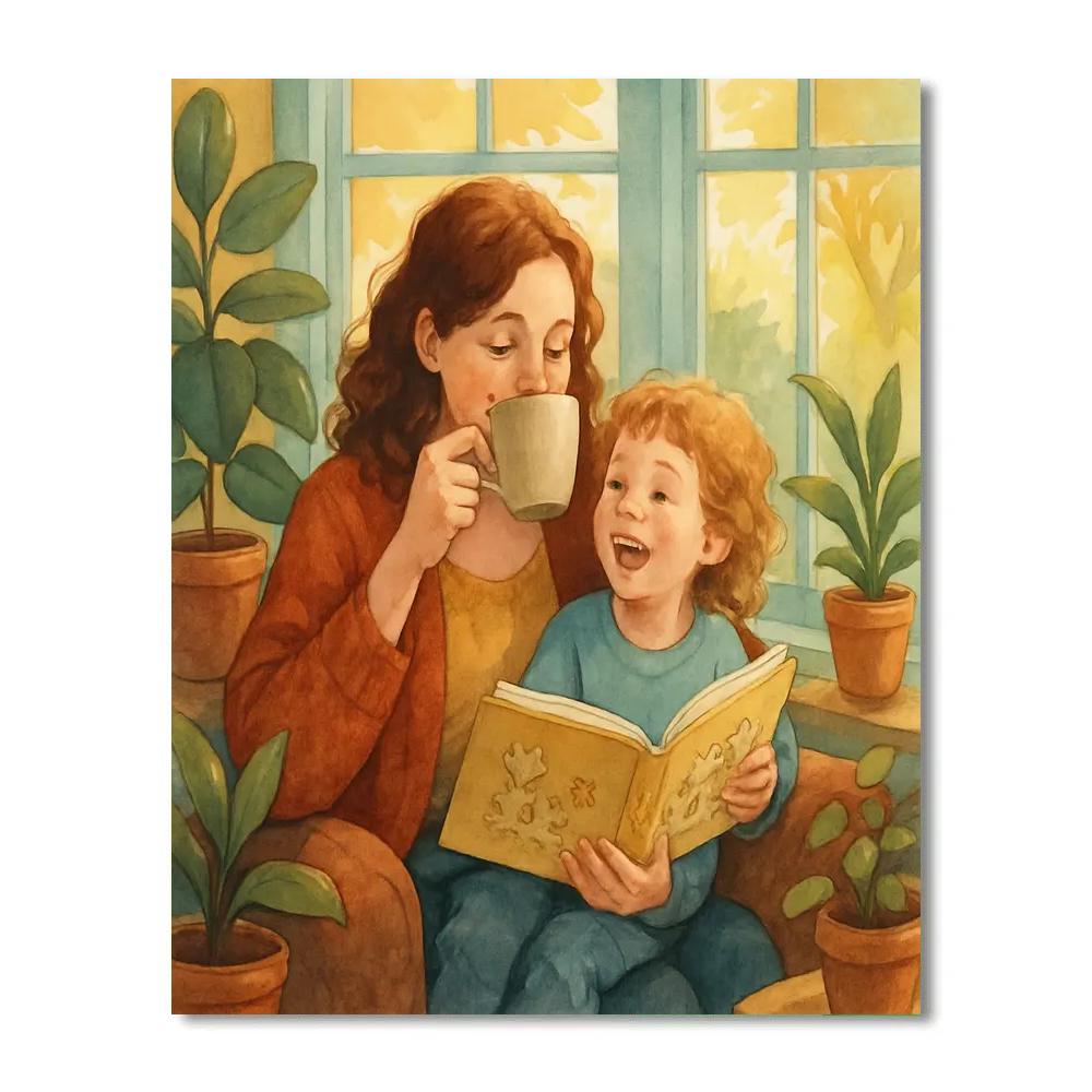 Sunroom Tea And Tales Paint by numbers art