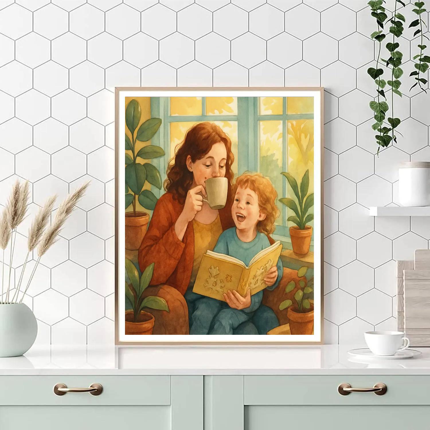 Sunroom Tea And Tales Paint by numbers art