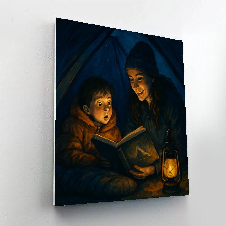 Camping Story By Lantern painting number kit